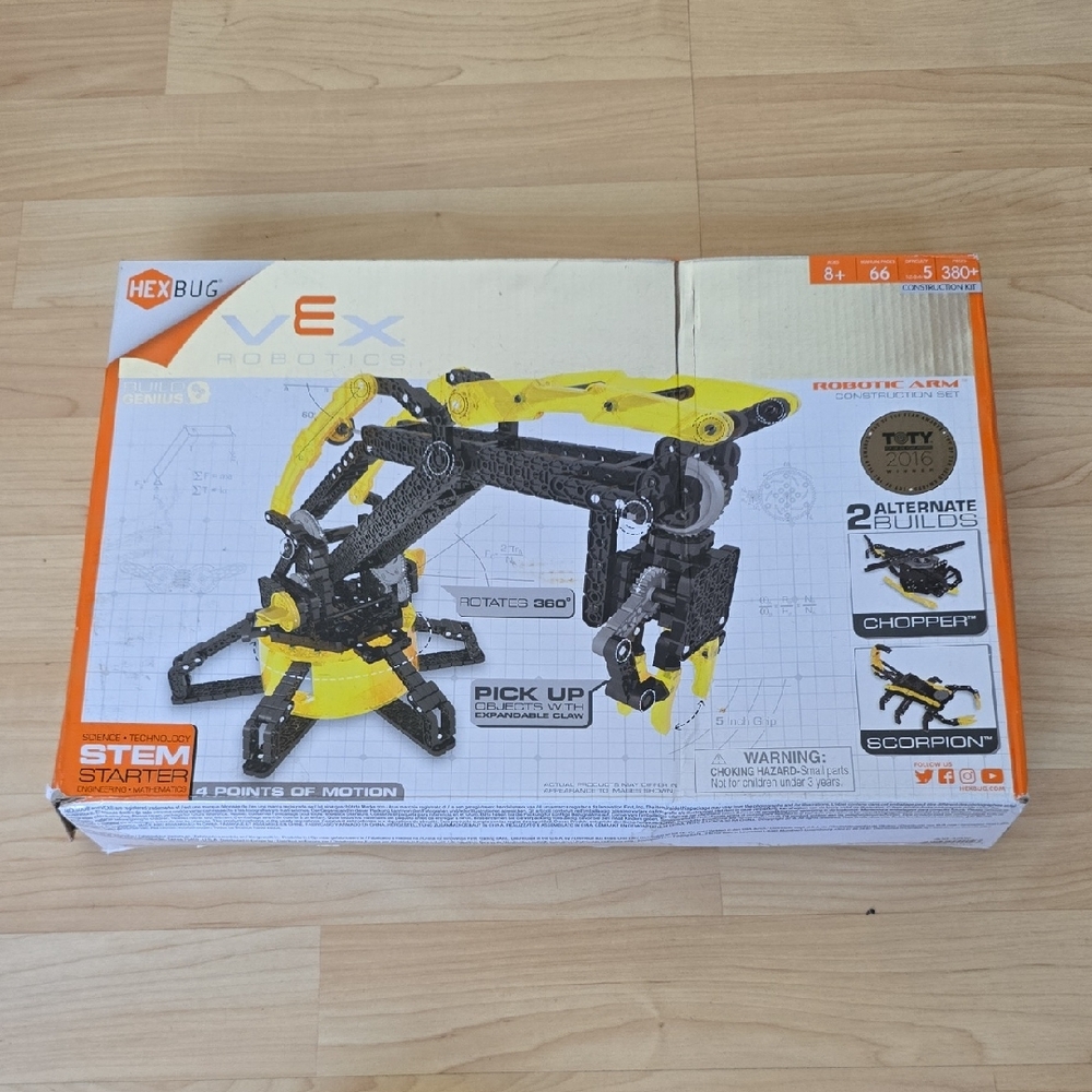 HEXBUG VEX Robotics Robotic Arm and Hexcalator New Open Box
